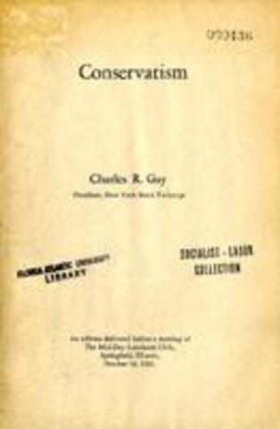 Conservatism Continues:1905-1917