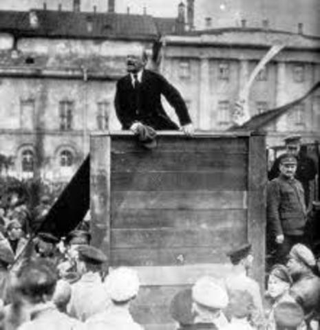 Bolsheviks revolt in Russia