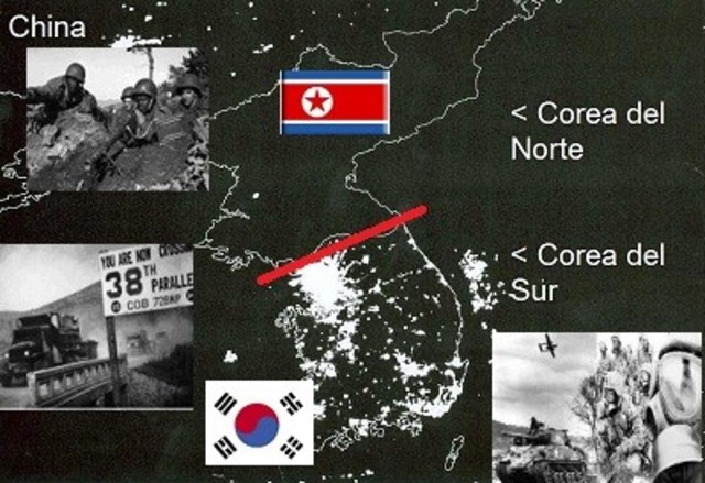 1950    Junio 8   -   Corea del Norte invade a Corea del Sur