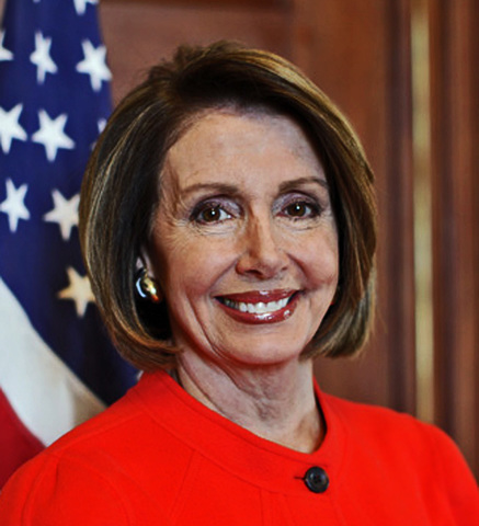 Democrat Nancy Pelosi became first woman speaker in the U.S House of Representitives