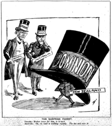 New Zealand became a dominion