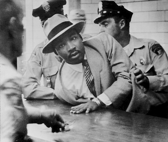 Arrest  of Martin Luther King in Alabama