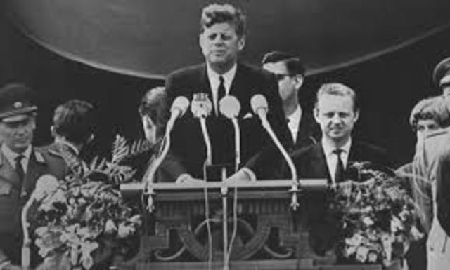 President Kennedy visiting Germany