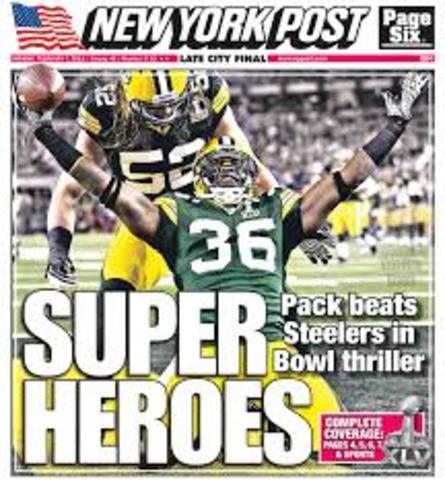 Green bay packers won the super bowl