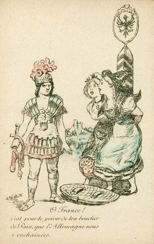 France loses Alsace & Lorraine to Germany