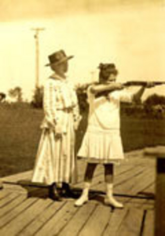 Began teaching women to shoot