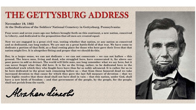 Gettysburg Adrress