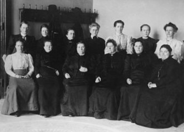 At the end of the war all women aged 30 years over have the vote