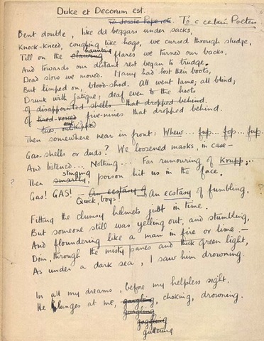 Wilfred Owen: Dulce et Decorum Est