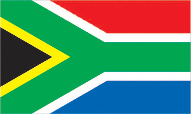 The south Africas flag