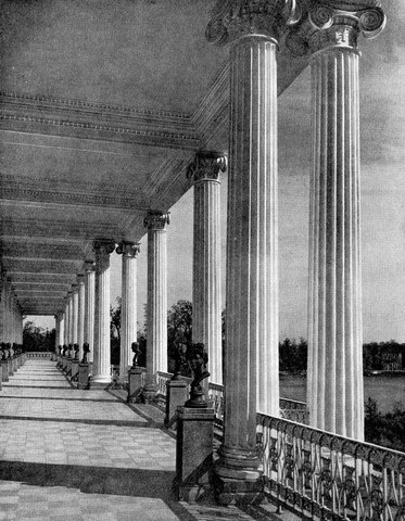 Чарльз Камерон. «Камеронова галлерея» в Царском Селе (г. Пушкине) 1783-1786 гг. Колоннада.