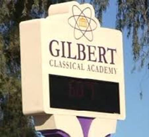 Started Jr. High at Gilbert Classical Academy