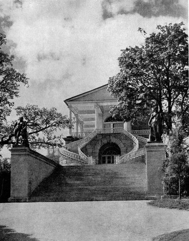 Чарльз Камерон. «Камеронова галлерея» в Царском Селе (г. Пушкине). 1783-1786 гг. Лестница.