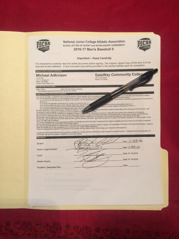 I comitted to play baseball in college