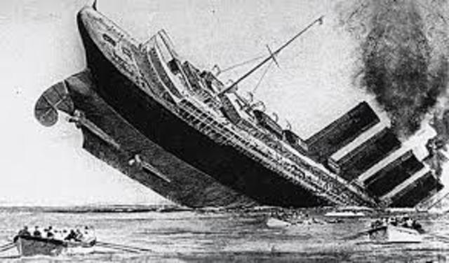 Hundimiento de Lusitania.