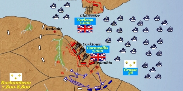 Rebels win war after a weeks long siege of Yorktown.