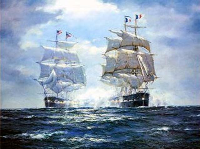 British had a strong navy but by attacking ships all on their own