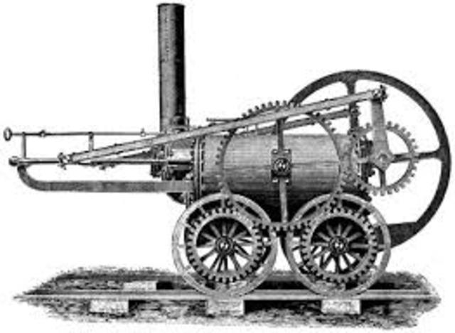 1801 steam loc2omotive was invented