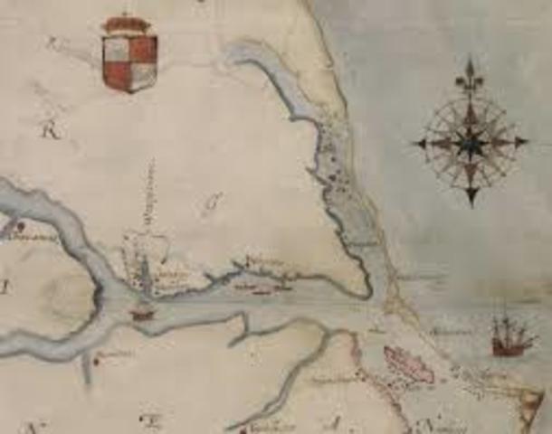 The First Ship Sets Sail For Roanoke