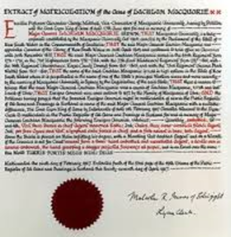 govener macquiare petion for the name Australia