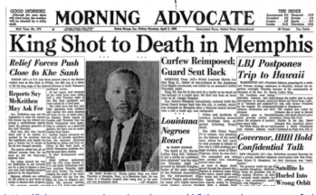 Assassination of Martin Luther King Jr.