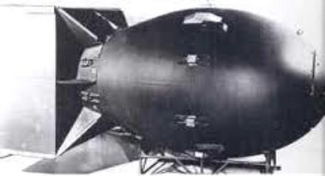 Atomic bomb 'Fat Man' dropped on Nagasaki.
