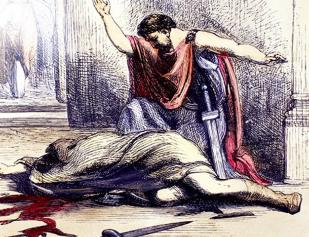 Cæsar bliver myrdet