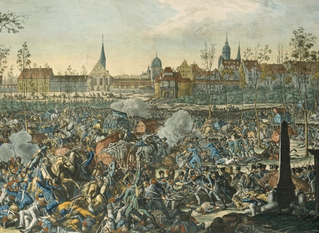 Defeat at Leipzig in the Battle of Nations