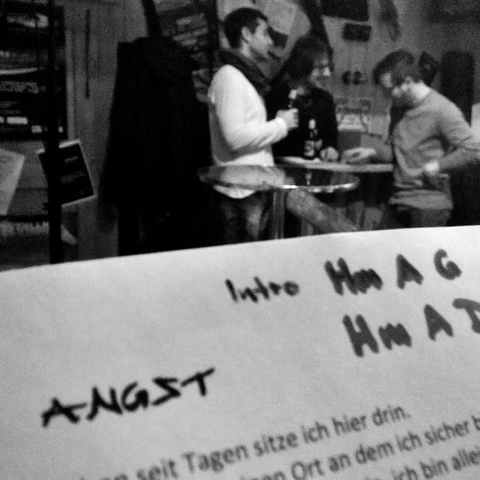 Arbeit am neuen Stück "Angst"