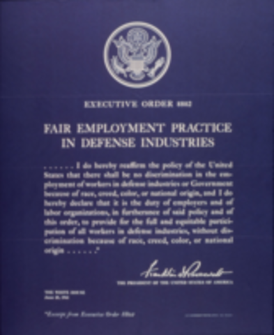 Presdient Roosevelt's Executive Order