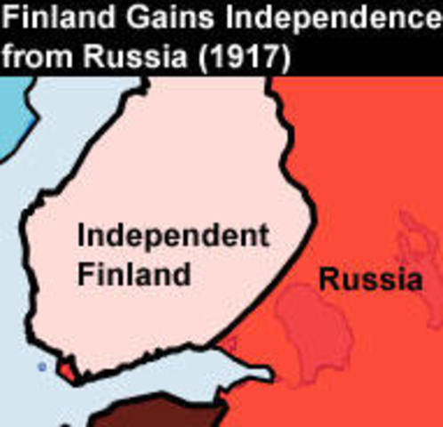 Finland declares independence