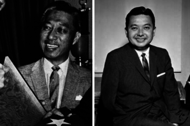 Hiram Fong and Daniel Inouye