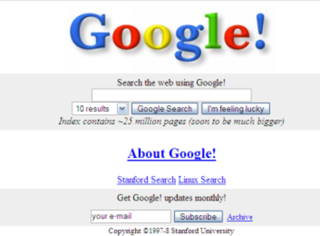 nace  google  1 millon  de  usuarios internet