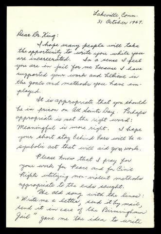 MLK Letter from Birmingham jail