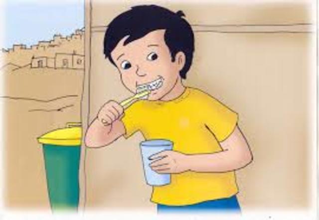Cepillarse los dientes