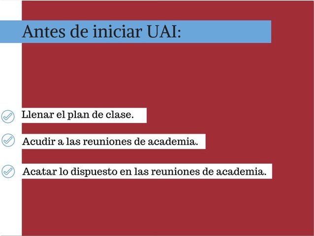 Antes de iniciar la Unidad de Aprendizaje Integrado