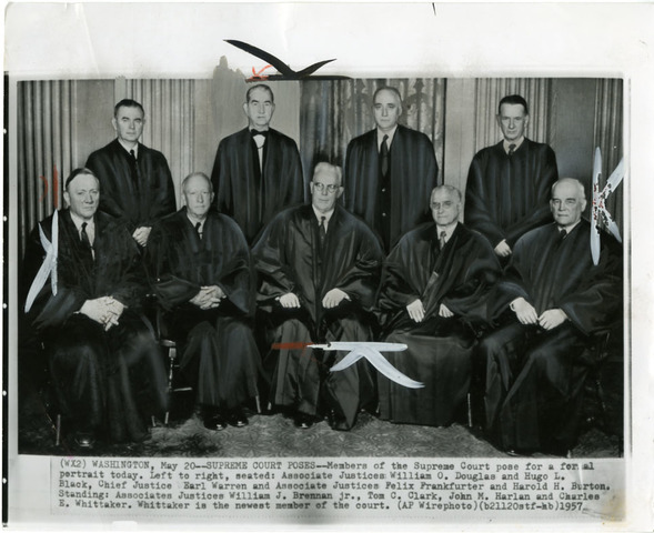 Supreme Court rules that segregration in public school is unconsitutional.