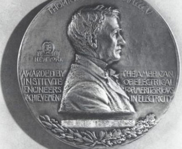 Tesla was awarded The Edison Medal