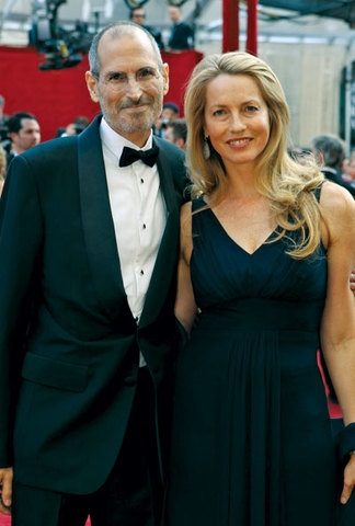 Steve jobs and his wife