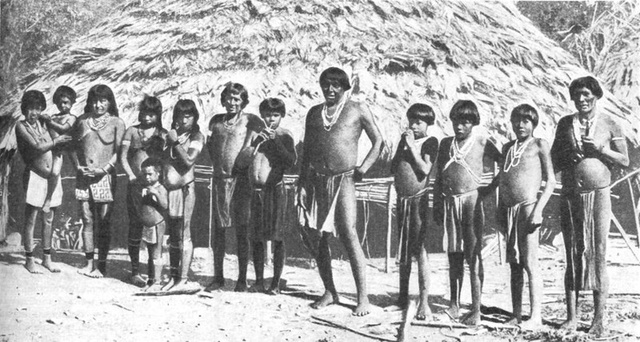 Arawaks leave the islands.