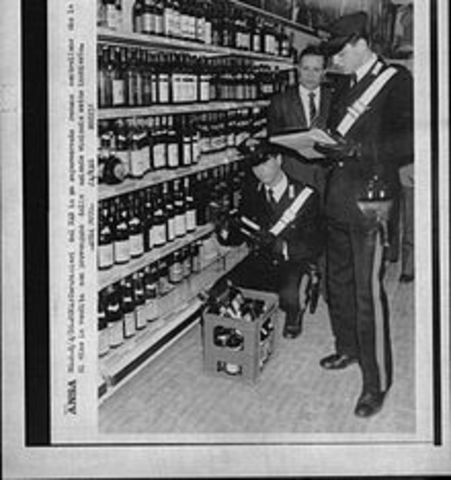 decrease in export of italian wine