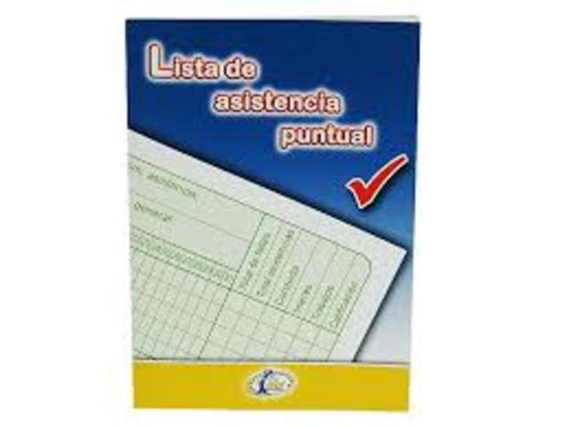 Contar con una lista de asistencia.