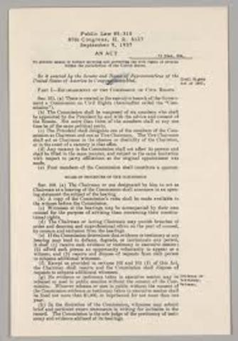 U.S.A. ~ First Civil Rights Bill Signed
