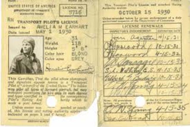 issued pilot license