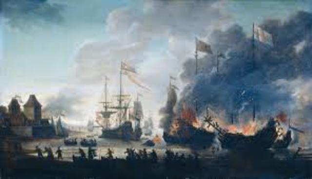 Dutch arrive, raided the coast