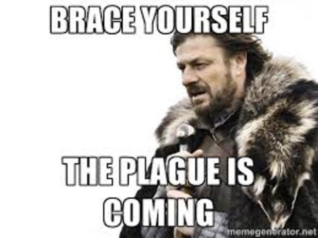 Den sort død rammer Danmark