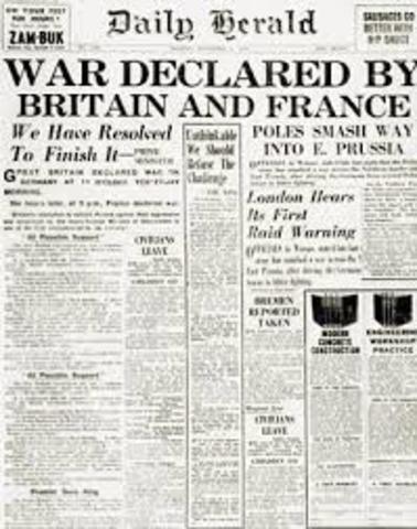 France Declares War on Britain
