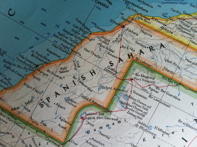 Spain departs from the Spainish Sahara