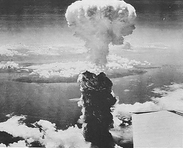Dropping of the first atomic bomb