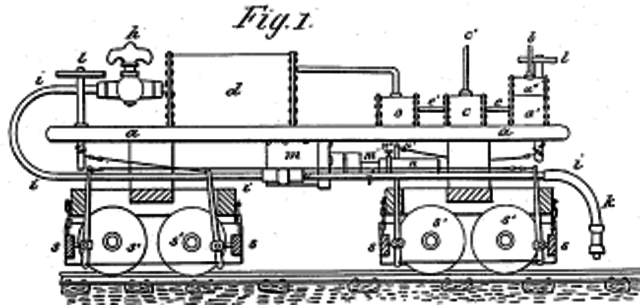 George Westinghouse invents airbrakes